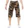 XRay Mens Belted Long Cargo Shorts - Brown Camo