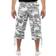 XRay Mens Belted Long Cargo Shorts - White Camo