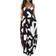 Vunahzma Womens Casual Sleeveless Plus Size Loose Long Maxi Dress - Black/White