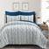 Lush Decor Ravello Pintuck Comforter Set King 5 Piece Woodrose Bed Linen Blue, Gray, Beige, White, Red, Pink (274.32x228.6)