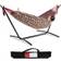 Pnaeut Double Hammock with Space Saving Steel Stand