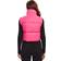 Fuinloth Women's High Stand Collar Lightweight Zip Crop Puffer Gilet - Rose Red