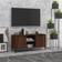 vidaXL brown oak Legs Sideboard Stand TV Bench