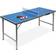 Relaxdays Midi Folding Ping Pong Table With Net 2 Bats 3 Balls Set