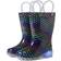 Western Chief Toddler Rainbow Dot Waterproof Glitter Light-Up Shoes - Navy