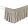 Lush Decor Ruched 20 Drop Length Ruffle Elastic Easy Wrap Around Neutral Single Twin/Twin-XL/Full Skirt Valance Sheet