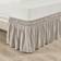 Lush Decor Ruched 20 Drop Length Ruffle Elastic Easy Wrap Around Neutral Single Twin/Twin-XL/Full Skirt Valance Sheet