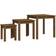 vidaXL honey brown 3x Pine Nesting Table