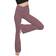 Topyogas Women's Casual Bootleg Yoga Pants - Grey Pink