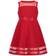 Calvin Klein Little Girl's Illusion Mesh-Hem Dress - Cherry