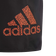 Adidas Boy's Logo CLX Swim Shorts - Black/App Solar Red