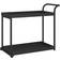 vidaXL Bar Cart Blac Poly Outdoor Side Table