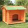 vidaXL Dog Kennel Brown Wood Pine Brown