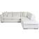 Wayfair Custom Upholstery Humberto Classic Bleach White Twill Sofa 111" 3 Seater