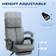 Vinsetto Microfiber Gray Office Chair 45.8"