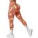 Mooslover Seamless Training Leggings - Coral Color Tie Dye