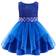 MSemis Baby Girl's Christening Baptism Party Formal Dress - Royal Blue