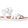 Nina Girl's Lacey Sandals - White/Tumbled Leather