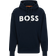 Hugo Boss Logo Print Hoodie - Dark Blue