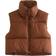 Keomud Women's Winter Crop Vest - Light Brown