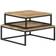 vidaXL Wooden Nesting Table 26.8x27.6" 2