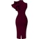 Xxtaxn Women's Cocktail Bodycon Ruffle Sleeveless Formal Midi Pencil Dress - Grape Violet