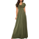 Godiva Multi Tie Maxi Dress - Olive Green