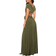 Godiva Multi Tie Maxi Dress - Olive Green