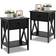 Vecelo Night Stands Bedside Table 11.8x15.8" 2