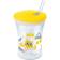 Nuk Action Cup 230ml mit Trinkhalm gelb