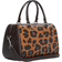 Coach Rowan Satchel in Signature Canvas with Leopard Print - Silver/Light Saddle Multi