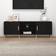 vidaXL Engineered Wood Black TV-benk 150x50cm