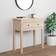 vidaXL brown, 70 Pine Console Table