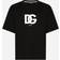 Dolce & Gabbana Cotton T-shirt With DG Logo Print - Black