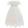 Silver Mermaid Baby Girl's Baptism Christening Dress - Ivory White