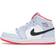 Nike Jordan 1 Mid GS - Half Blue/Black White/Red Orbit