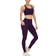 Chrleisure High Waisted Tummy Control Workout Yoga Pants 5-pack - Black/Army Green/Grey/Purple/Cassis