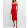 Tory Burch Stretch Faille Dress Goji Red