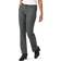 Lee Women's Wrinkle Free Relaxed Fit Straight Leg Pant - Charcoal/Ecru Stripe