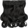 Lullabellz Thick Curly Clip In Hair Extensions 16 inch Jet Black