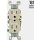 Leviton 15 Amp Tamper-Resistant Duplex Outlet, Light Almond 10-Pack