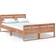 vidaXL Bed Frame Solid 75cm Sängram 120x200cm