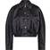 Ganni Satin bomber jacket black