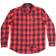 Smith's Workwear Men's Buffalo Pocket Flannel Button-Up Shirt - Red/Black