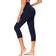 Gayhay Women's High Waisted Capri Leggings - Navy Blue