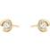 Georg Jensen Mercy Stud Earrings - Gold/Diamonds