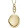 Fossil Locket Chain Necklace - Gold/Glass