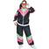 Fun World 80's Track Suit Woman's Costume Black/Pink/Green