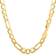 Jewelry Affairs Hollow Figaro Bracelet Chain - Gold