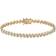 PalmBeach Tennis Bracelet - Gold/Diamonds